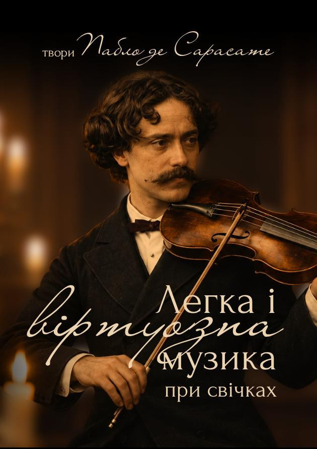 Легка і віртуозна музика при свічках